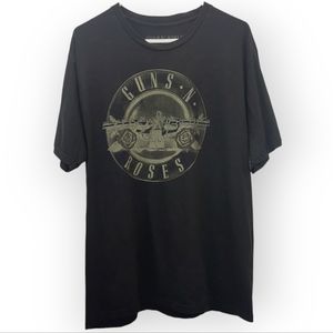 Guns N Roses T Shirt Top Unisex Size XL Black Graphic Tee